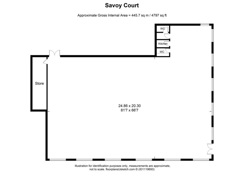 Town Ln, Newport à louer - Plan d’étage - Image 3 de 4