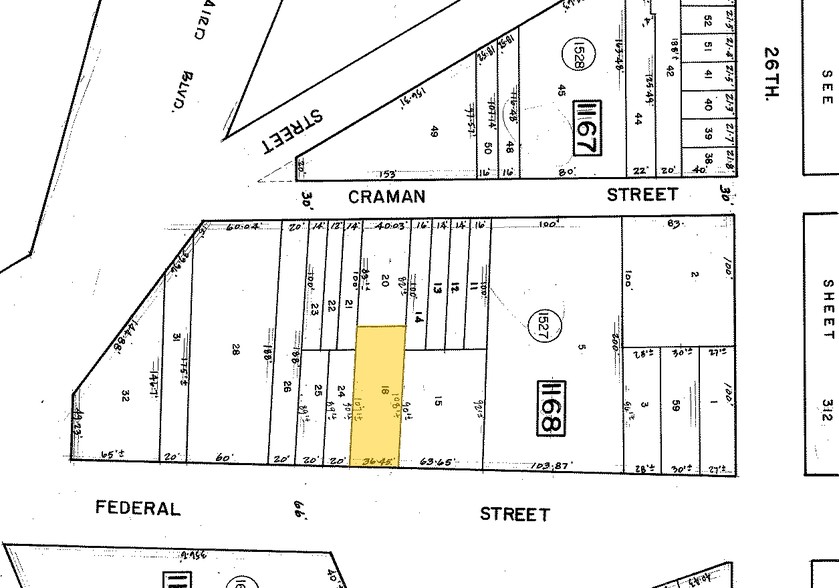 2624-2626 Federal St, Camden, NJ à vendre - Plan cadastral - Image 1 de 1