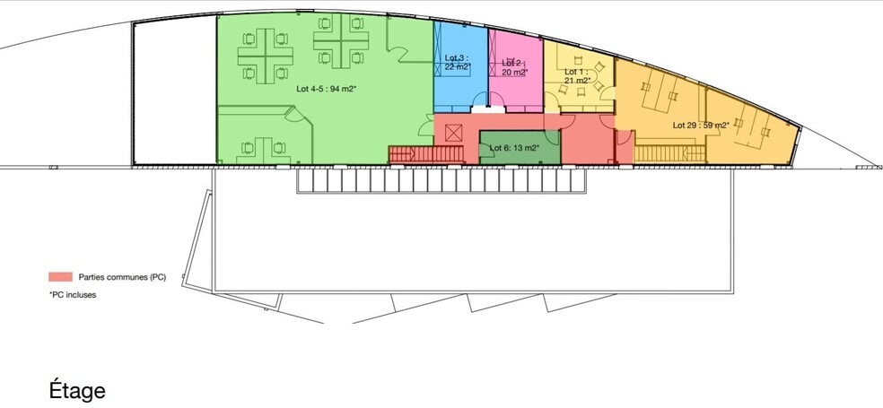 Bureau dans Lormont à louer - Plan d’étage - Image 3 de 3