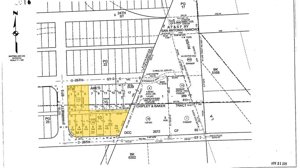 2590 Harriet St, Vernon, CA for sale - Plat Map - Image 3 of 4