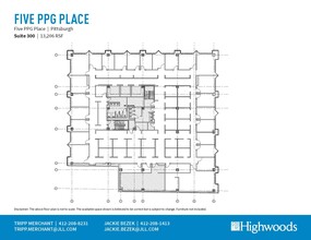 1 PPG Pl, Pittsburgh, PA à louer Plan d  tage- Image 1 de 1