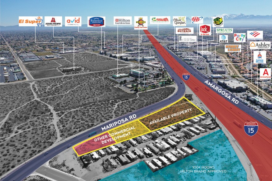 Mariposa Road and Locust Avenue, Victorville, CA for sale - Aerial - Image 1 of 6