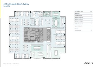 60 Castlereagh St, Sydney à louer Plan d’étage- Image 1 de 1