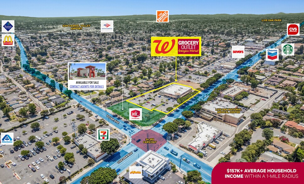 140 E Live Oak Ave, Arcadia, CA à vendre - Aérien - Image 2 de 10