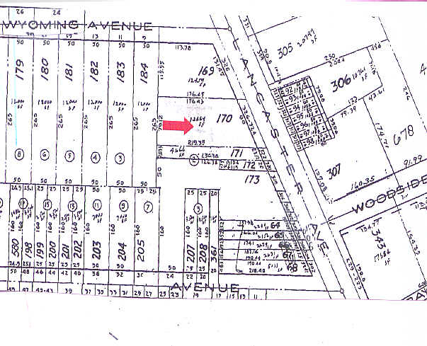 326 W Lancaster Ave, Ardmore, PA for lease - Plat Map - Image 2 of 4