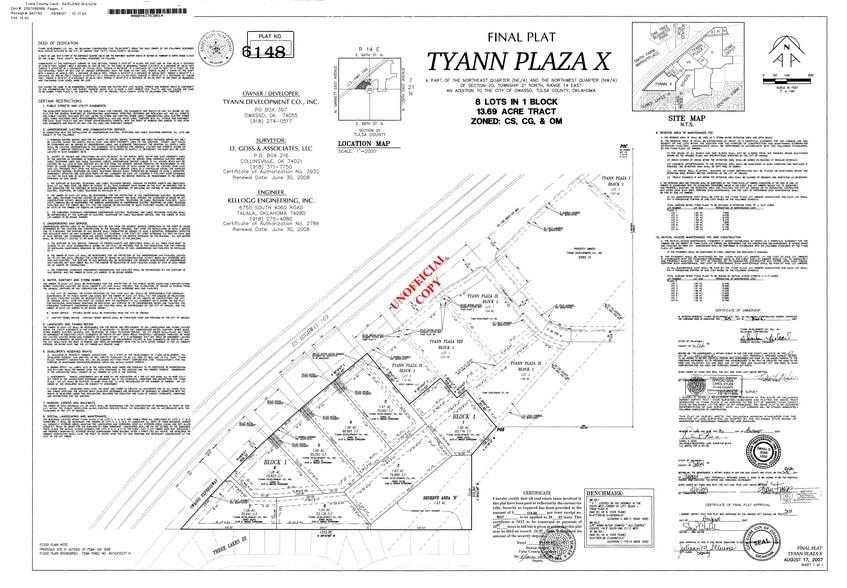 9175 N Owasso Expy, Owasso, OK à vendre - Plan de site - Image 3 de 3