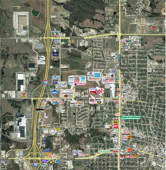 807 N Commerce St, Ardmore, OK à louer - Aérien - Image 3 de 4
