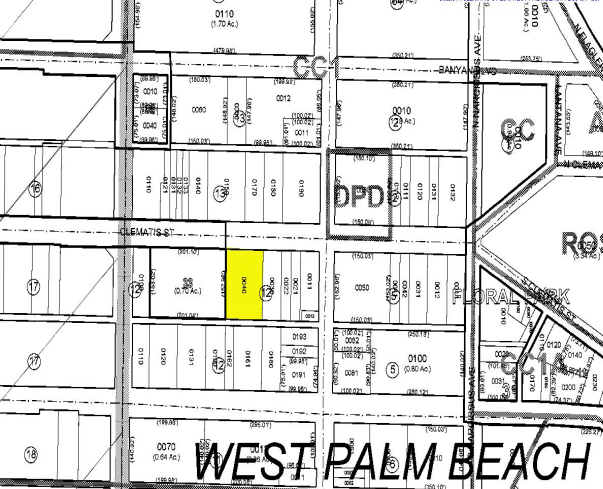 314 Clematis St, West Palm Beach, FL for sale - Plat Map - Image 1 of 1