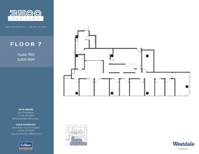 3500 Oak Lawn Ave, Dallas, TX à louer Plan d  tage- Image 1 de 1