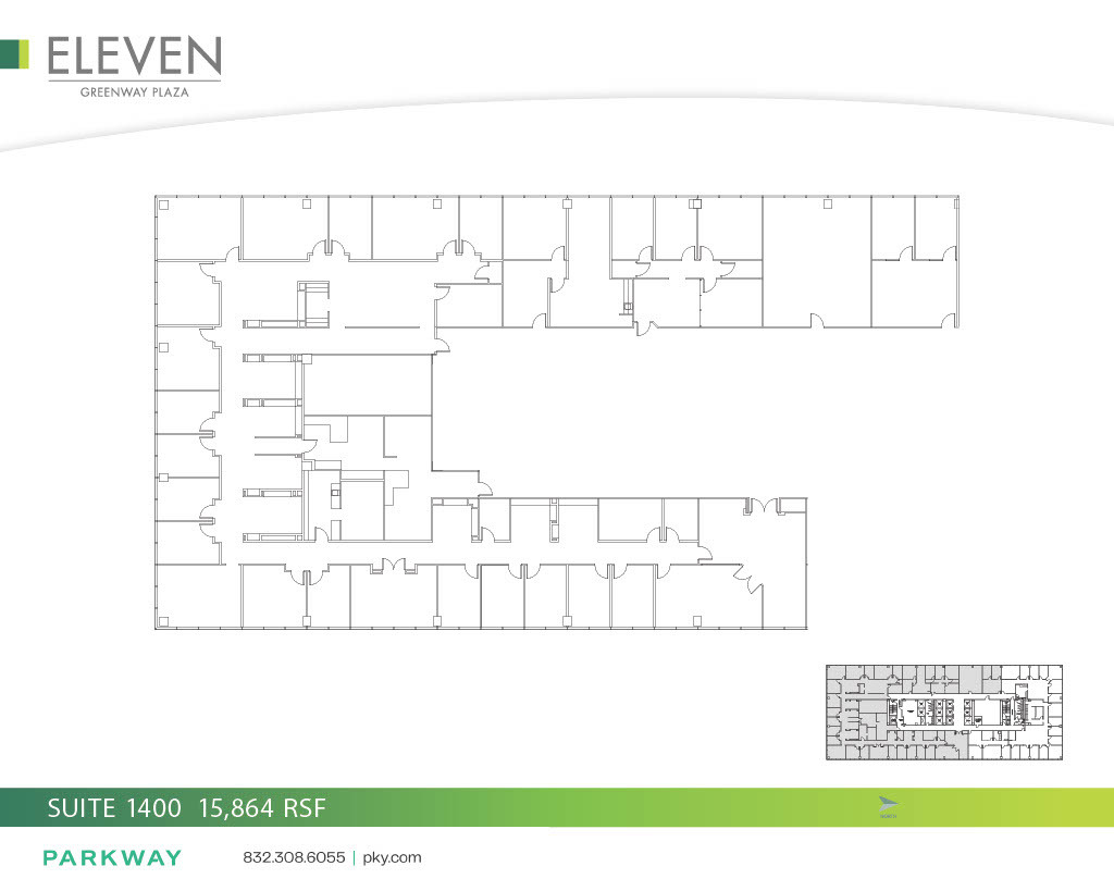 11 Greenway Plz, Houston, TX à louer Plan d  tage- Image 1 de 1