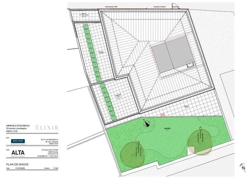 Bureau dans Lyon à louer Plan d’étage- Image 1 de 9