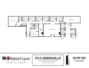 7515 Greenville Ave, Dallas, TX à louer Plan d’étage- Image 1 de 1