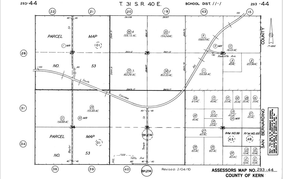 293-440-16-00-1, California City, CA à vendre - Plan cadastral - Image 2 de 2