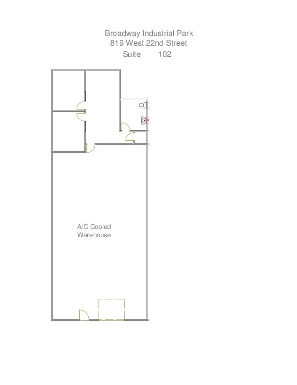819 W 22nd St, Tempe, AZ à louer Plan d’étage- Image 1 de 1