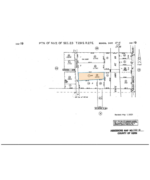 3504 Standard St, Bakersfield, CA à vendre - Plan cadastral - Image 3 de 3
