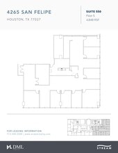 4265 San Felipe St, Houston, TX for lease Floor Plan- Image 1 of 1