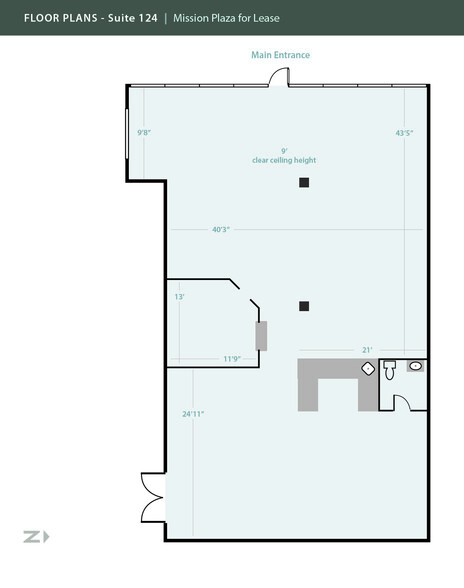 3501 50th- St, Lubbock, TX for lease - Floor Plan - Image 3 of 9