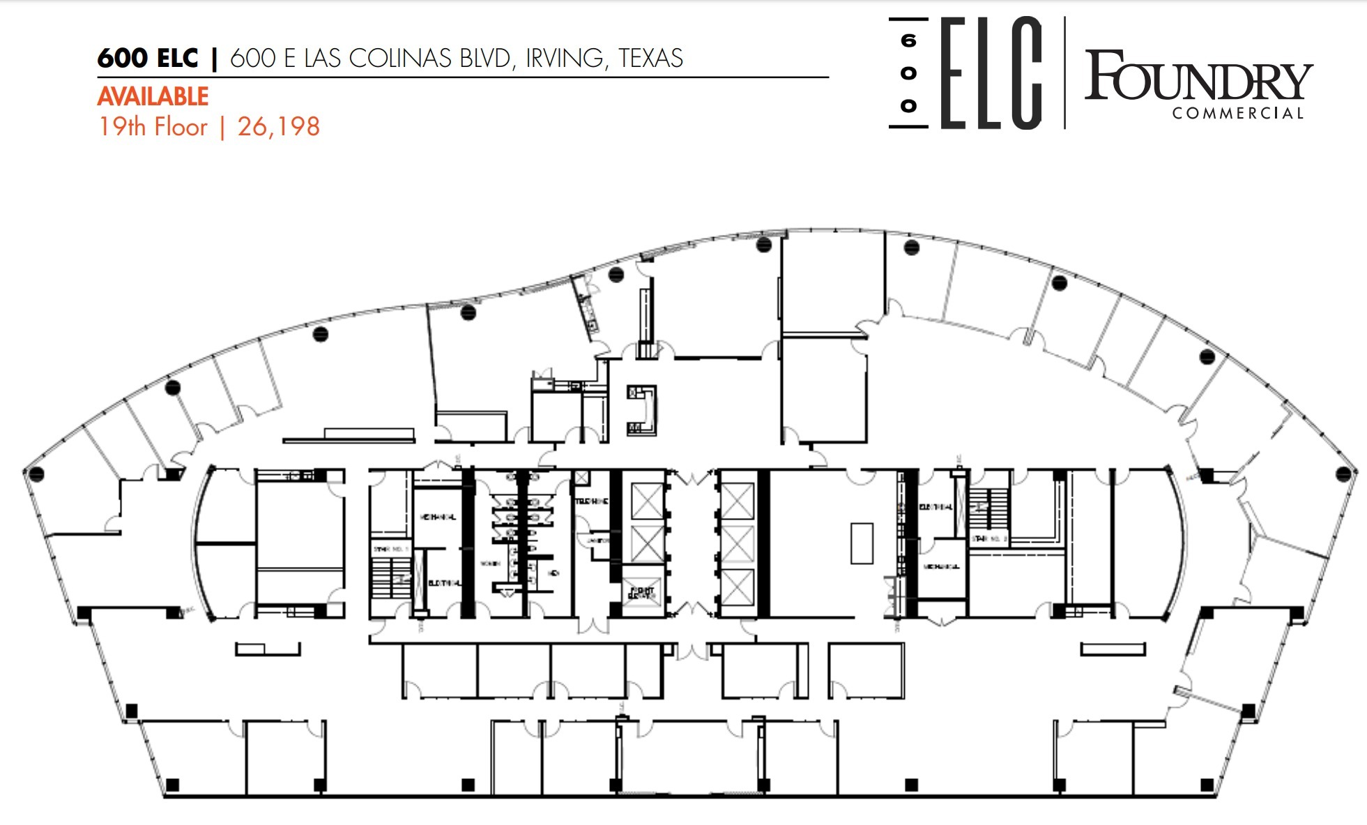 600 E Las Colinas Blvd, Irving, TX à louer Plan d  tage- Image 1 de 1