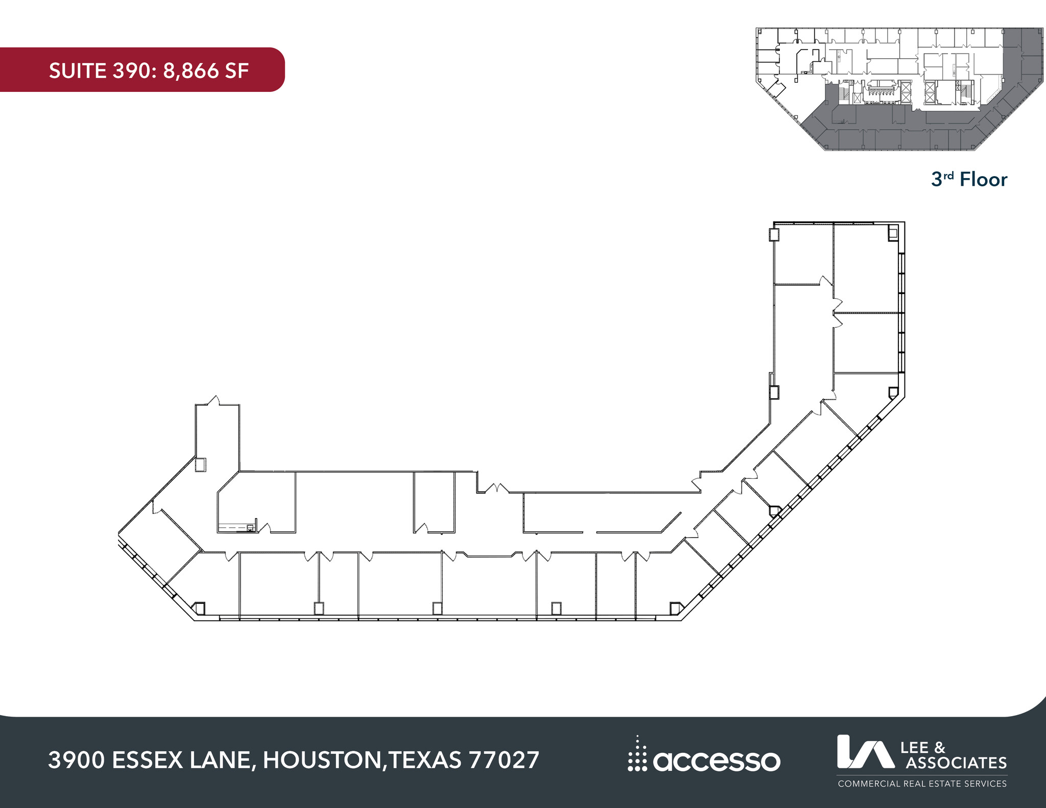 3900 Essex Ln, Houston, TX for lease Floor Plan- Image 1 of 2