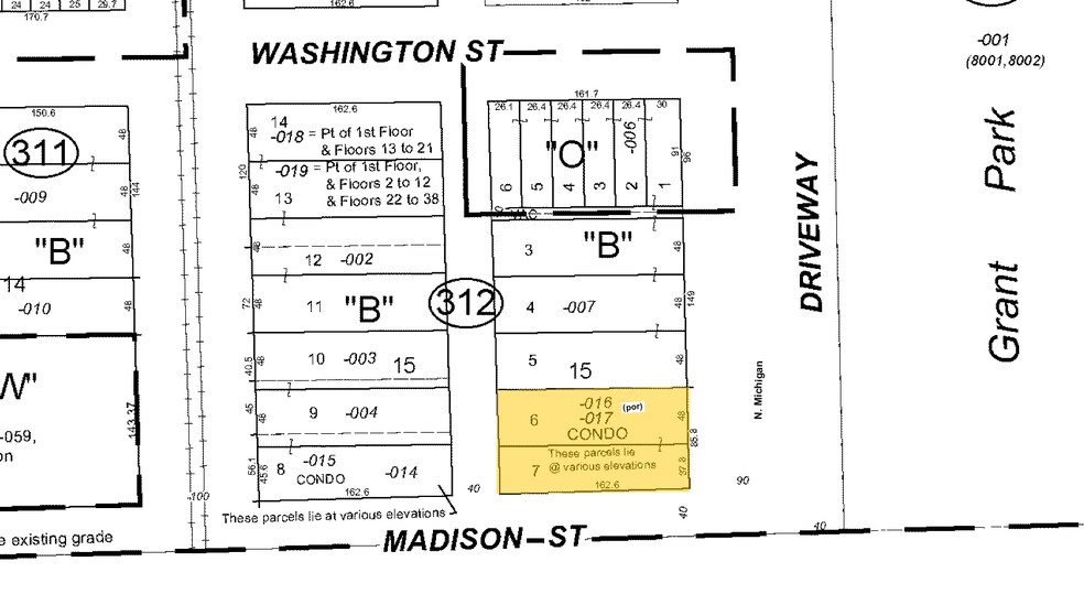 6 N Michigan Ave, Chicago, IL à vendre - Plan cadastral - Image 1 de 1