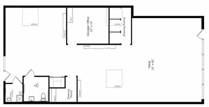 1723-1725 N Damen Ave, Chicago, IL for lease Floor Plan- Image 1 of 1