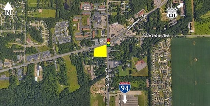 Stadium Drive & S 9th Street, Kalamazoo, MI - Aerial map view - Image1