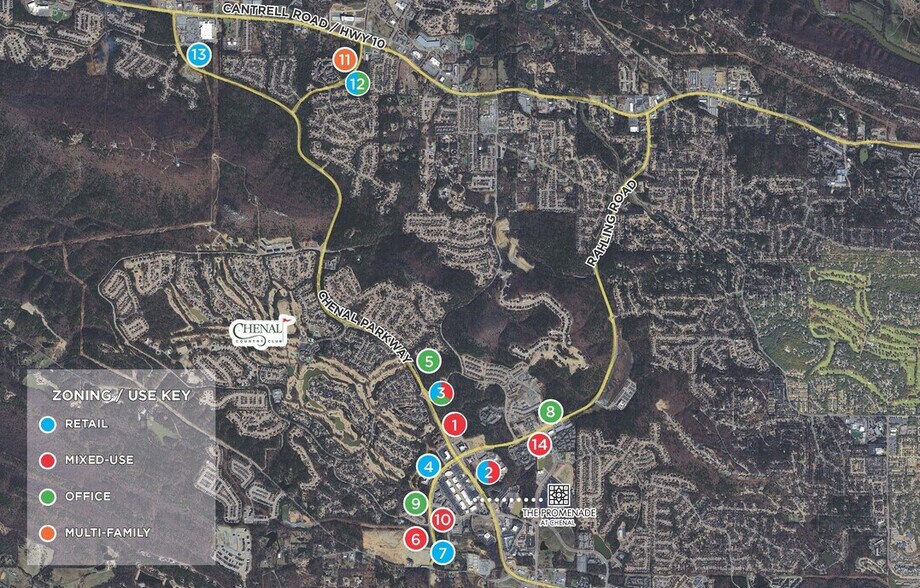 Chenal Parkway & Rahling Rd, Little Rock, AR à vendre - Aérien - Image 1 de 1