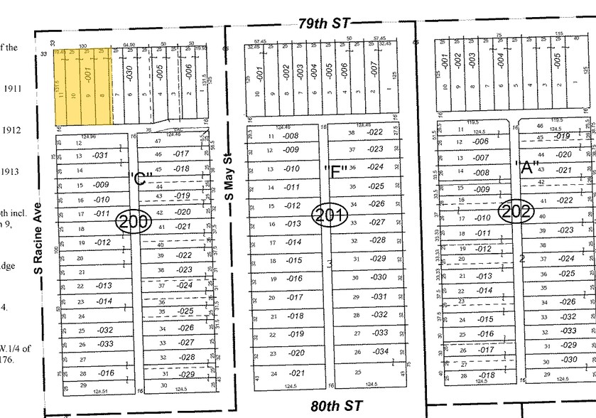 7901 S Racine Ave, Chicago, IL à vendre - Plan cadastral - Image 2 de 30