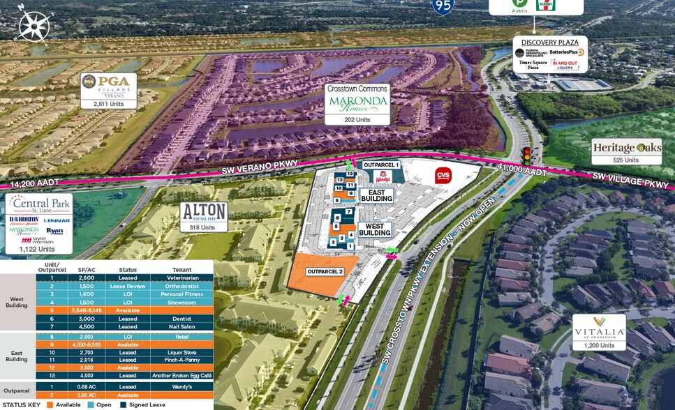 0 Crosstown Pkwy & SW Village Pkwy, Port Saint Lucie, FL à louer - Photo du bâtiment - Image 3 de 7