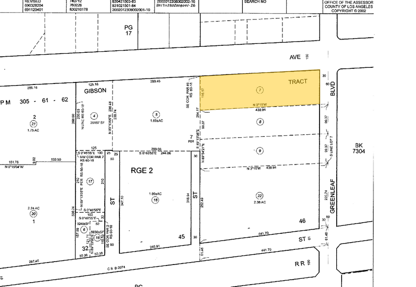 1515 S Santa Fe Ave, Compton, CA à vendre - Plan cadastral - Image 2 de 2