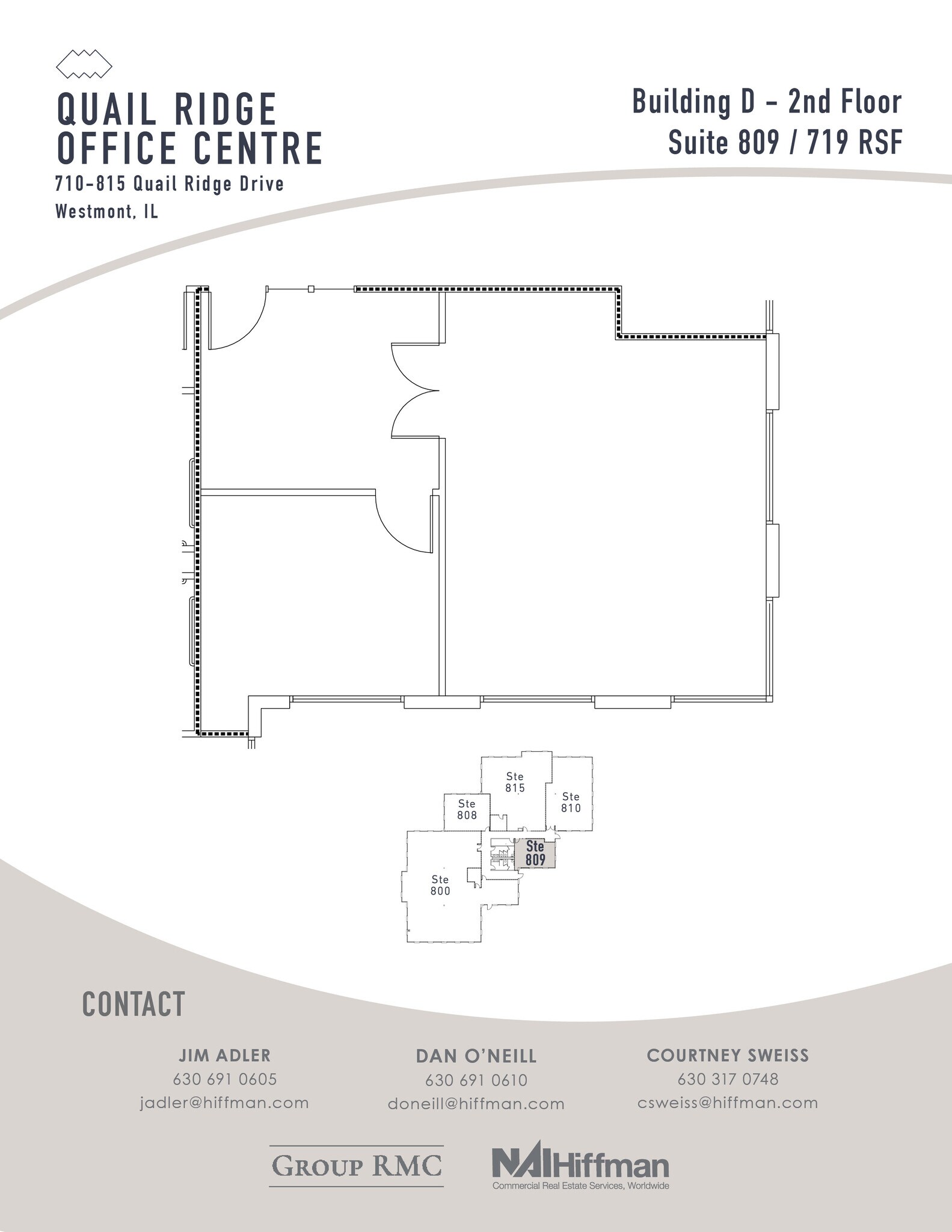 300-490 Quail Ridge Dr, Westmont, IL à louer Plan d’étage- Image 1 de 1