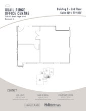 300-490 Quail Ridge Dr, Westmont, IL à louer Plan d’étage- Image 1 de 1