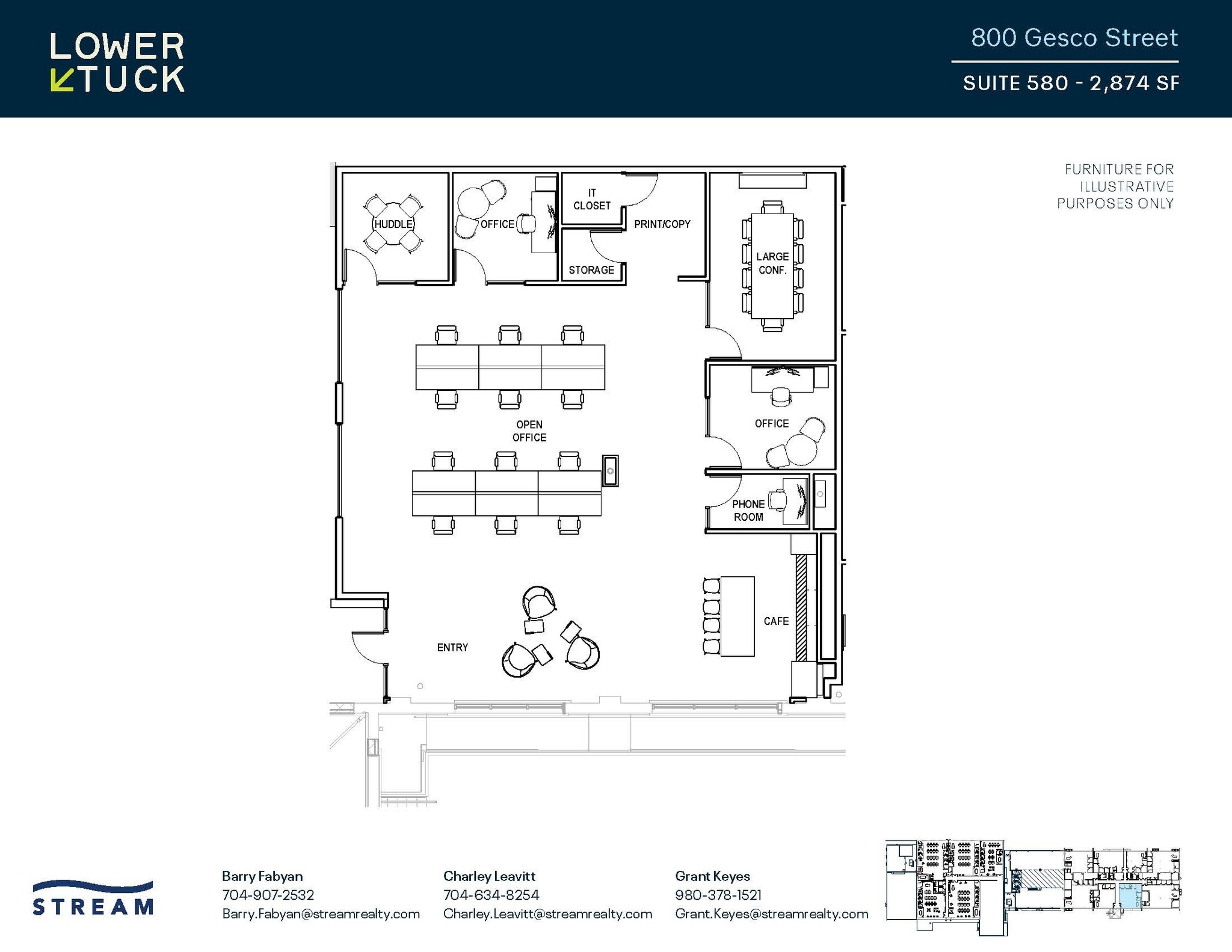 800 Gesco St, Charlotte, NC for lease Floor Plan- Image 1 of 1