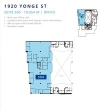 1910-1920 Yonge St, Toronto, ON for lease Floor Plan- Image 1 of 1
