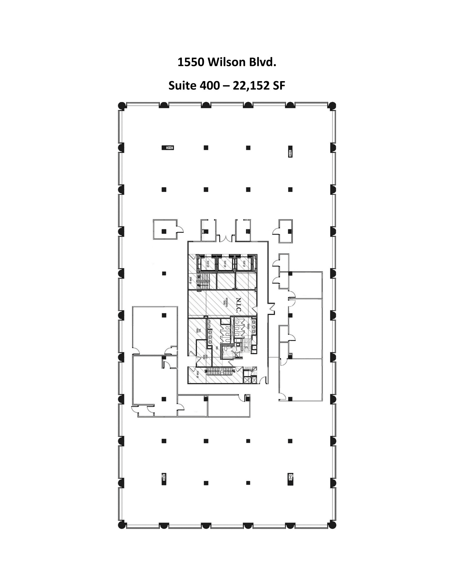 1560 Wilson Blvd, Arlington, VA à louer Plan de site- Image 1 de 2