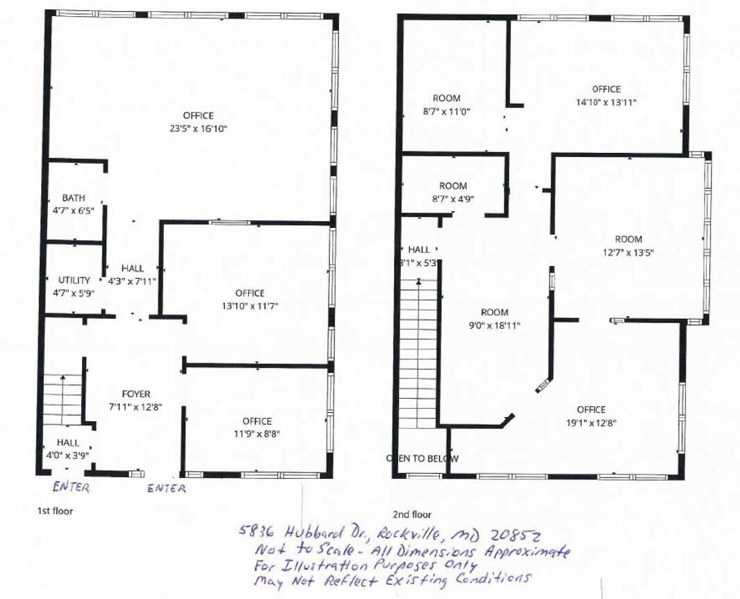5828-5836 Hubbard Dr, Rockville, MD 20852 - Unit 5836 -  - Floor Plan - Image 1 of 1