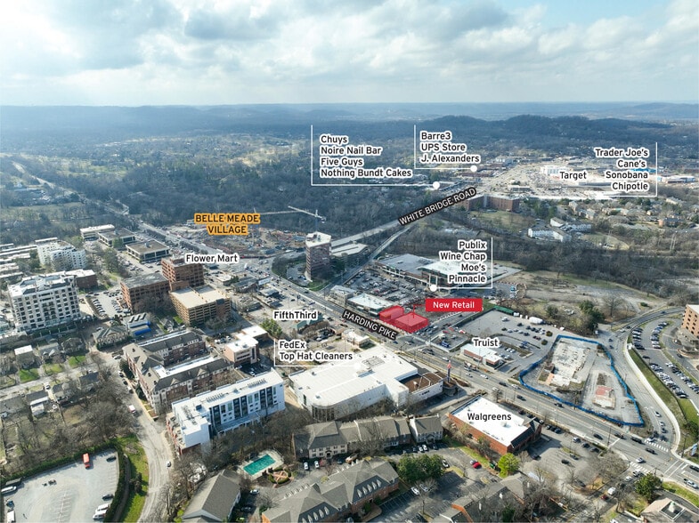 4340 Harding Pike, Nashville, TN for lease - Aerial - Image 2 of 4