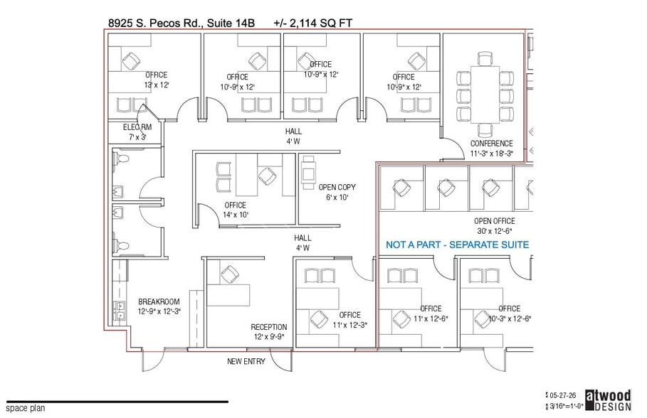 8925 S Pecos Rd, Henderson, NV for lease - Floor Plan - Image 2 of 15