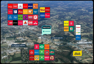 2463 N Main St, Crossville, TN - aerial  map view