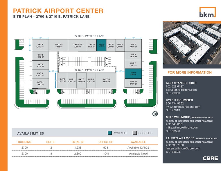 2700 E Patrick Ln, Las Vegas, NV à louer - Plan de site - Image 3 de 7