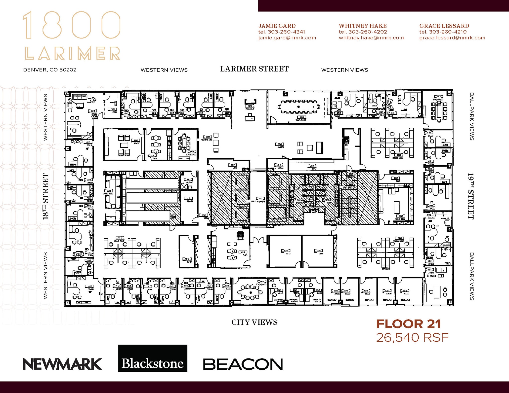 1800 Larimer St, Denver, CO à louer Plan d’étage- Image 1 de 1