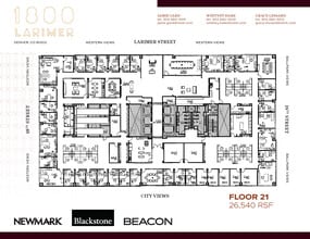 1800 Larimer St, Denver, CO à louer Plan d’étage- Image 1 de 1