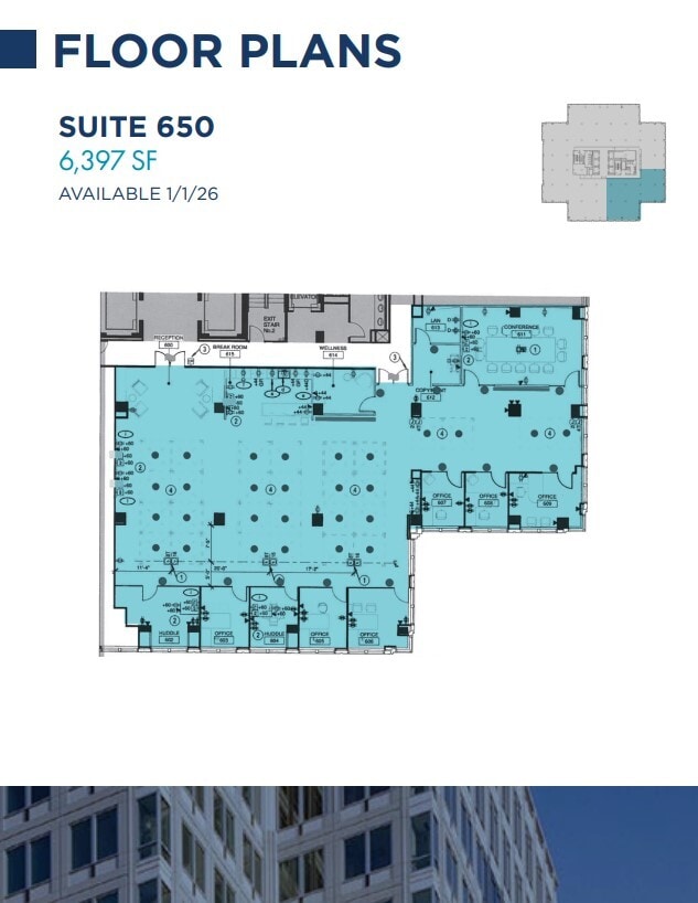 1300 Wilson Blvd, Arlington, VA for lease Floor Plan- Image 1 of 7