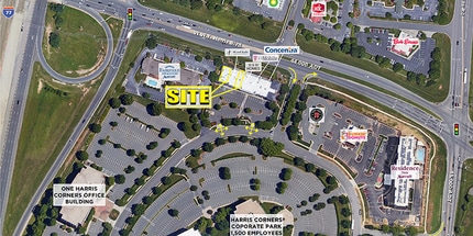 9200 Harris Corners Pky, Charlotte, NC - Aerial  map view