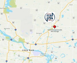 401 S 1st St, Jacksonville, AR - AERIAL  map view