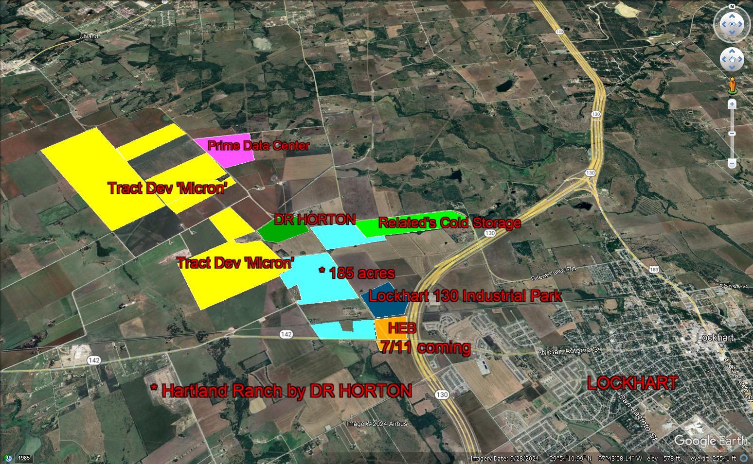 FM 2720, Lockhart, TX for sale Aerial- Image 1 of 3