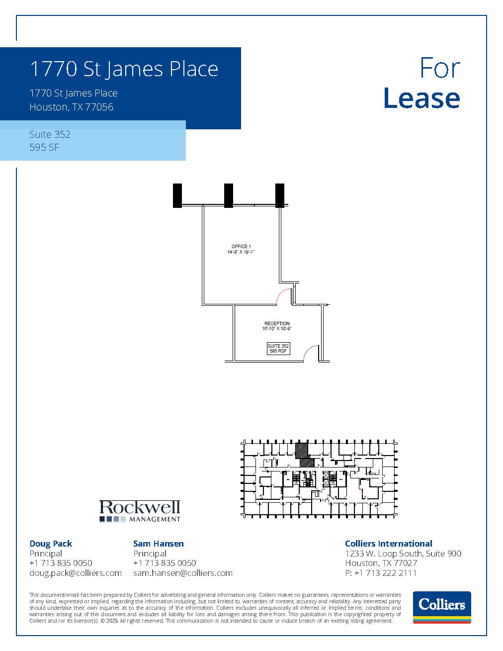 1770 St James Pl, Houston, TX for lease Floor Plan- Image 1 of 1