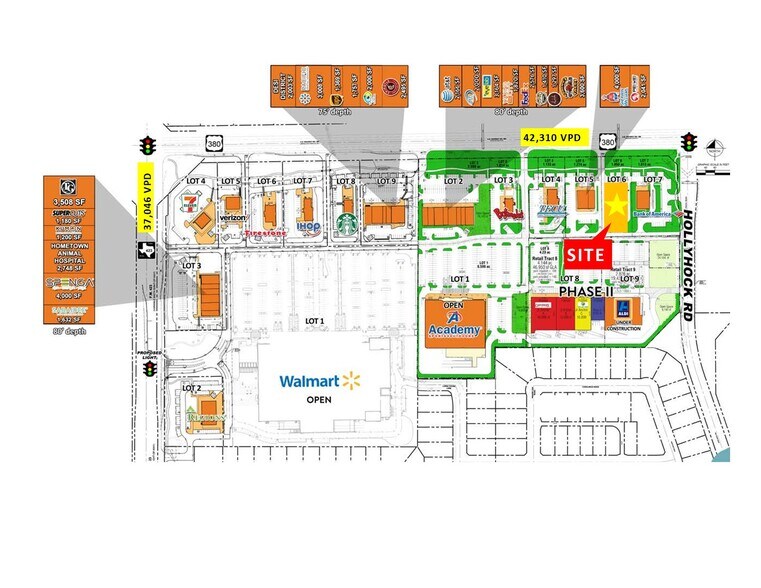 1895 University Dr, Frisco, TX for lease - Site Plan - Image 3 of 5
