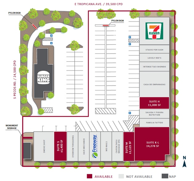 3421 E Tropicana Ave, Las Vegas, NV for lease - Site Plan - Image 2 of 5