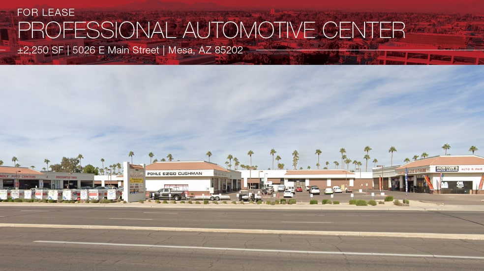 5026 E Main St, Mesa, AZ for lease - Building Photo - Image 1 of 4